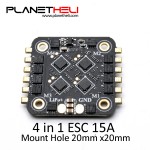 Blheli_s 2-4S 4in1 ESC 4x15A Support Dshot/ Multishot/ Oneshot42/ Oneshot125